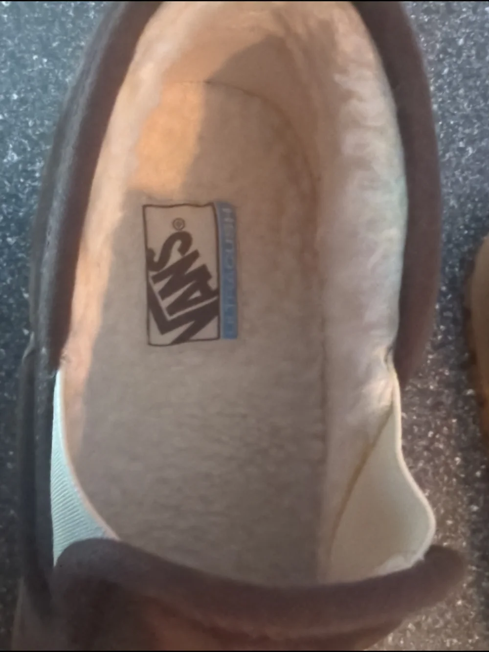 Vans Brown Suede Fleece-Lined MTE Slip-On Loafers